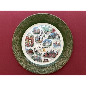 Virginia Dominion State Historic Locations Commemorative Collectors Plate 10.25"